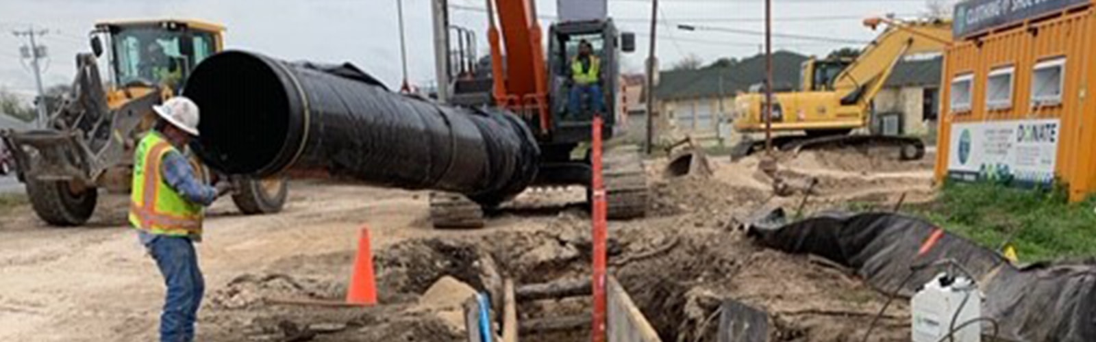 Plummer New Braunfels Utilities Avery Park Pipeline Construction